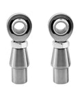 Heavy-Duty 5/8-18 Heim Joint Rod End Kit With Jam Nuts Lock Nut System Dual Thread RH LH For Panhard Bar Steering Suspension Traction Bars Off Road Trucks 0.625 Inch Wall, pair front view