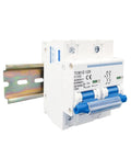 Heavy Duty 2 Pole DC Circuit Breaker For Solar PV Battery Main Switch showing C100 model with direct bolt installation.