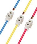 10 Pack 12 Position Dual Row Screw Terminal Block Set For Home DIY Projects 10 Amp 380V Electric Barrier Strip with colored wires