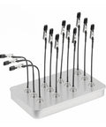 Must Have Magnetic Helping Hands 12 Pcs Bendable Alligator Clips with steel base, 12 flexible clips for soldering and painting.