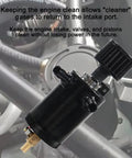 Beefy Aluminum Oil Catch Can Kit With Adapters And Drain Valve 2 Port Inlet Outlet Breather Filter Universal 150ML shown