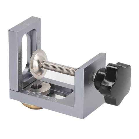 Adjustable Drill Guide For Woodworking Pro Grade Dowel Drilling Jig with durable 6061 aluminum, shown in a side view.