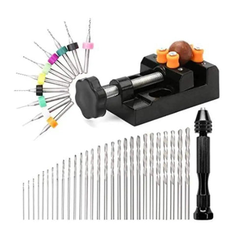 Hand Engraving Punch For PCB Mini Drill Electric Adapter For Cordless Drill Portable Hand Tool Kit with various drill bits.