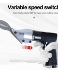 Heavy Duty Pneumatic Air Shears Metal Cutter For Steel Sheets Aluminum And Stainless Steel Plate 2500 RPM with variable speed