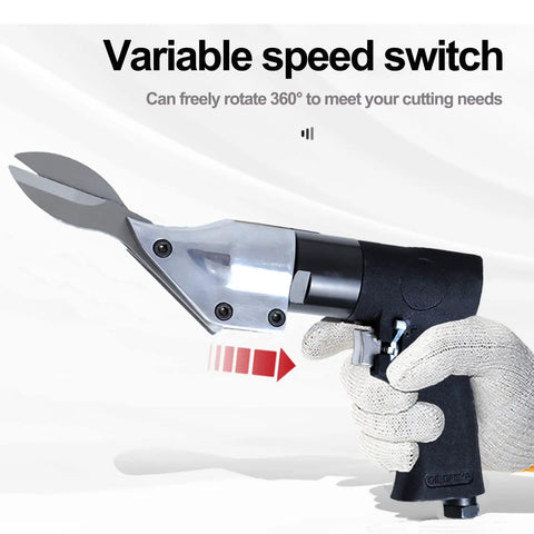 Heavy Duty Pneumatic Air Shears Metal Cutter For Steel Sheets Aluminum And Stainless Steel Plate 2500 RPM with variable speed