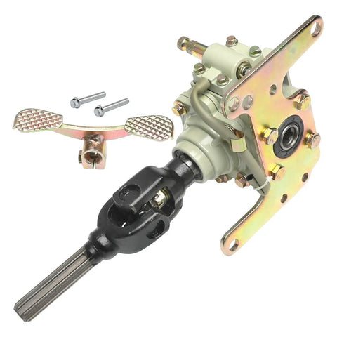 Heavy Duty Reverse Gearbox Kit For Your Weekend Rig 100cc Through 150cc Engine with black u-joint and mounting plate.