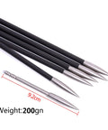12 Pack Pro Grade Archery Arrow Field Points Stainless Steel Broadhead Tips 80 To 200 Grain For 4.2mm ID Arrow Shafts