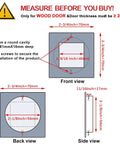 Square Recessed Sliding Closet Door Finger Pulls For Pocket Bypass And Barn Doors, diagram with sizes and installation guide