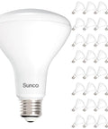 32 Pack BR30 LED Light Bulbs For Recessed Cans Dimmable Indoor Flood Lamps 850 Lumens 11W 65W Equivalent 5000K Daylight E26 Base UL Listed