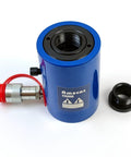 Beefy 30 Ton Hollow Hydraulic Cylinder Jack 2 Inch Stroke Single Acting Ram Lift with 10,000 PSI Rating
