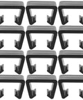 Pack of 12 black Sectional Sofa Fasteners And Rattan Furniture Clips For Wicker Chairs, Outdoor Couch Clips, Easy Install No Tools Required.