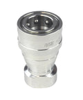 Badass Heavy Duty Half Inch Female Npt Quick Disconnect Coupler Set With 304 Stainless Steel Body And Fluorine Rubber Seals Built Tough For 1500 Psi Hydraulic Systems Featuring Rock Solid Rust Free Connectors And Zero Fuss Straight Shooting Action