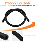 Heavy Duty Brake Booster Vacuum Hose 11 32 Inch Inner Diameter 9mm 3 Foot Length 85 PSI Working Pressure Replacement Vacuum Line