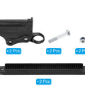 Built Like A Tank Black Seat Latch Hinge For Lounge Chair parts including 2 latches, bolt, and nut for recliner repair.
