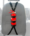 Ride Ready Car Seat Fire Extinguisher Mount With Adjustable Strap For 2.5 To 3.3 Lb Extinguishers Easy No Drill Install