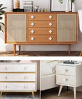 Six Pack Brass Four Leaf Clover Cabinet Knobs Set Gold Finish White Zinc Alloy Single Hole Mount For Cabinets Drawers Dressers Furniture Kitchen Wardrobe Bathroom Decorative Door Pulls on wood and white cabinets