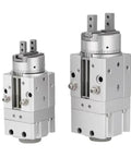 Professional Grade Heavy Duty Rotary Actuator Pneumatic Gripper Angle Finger Cylinder for Shop Automation, air-powered design.