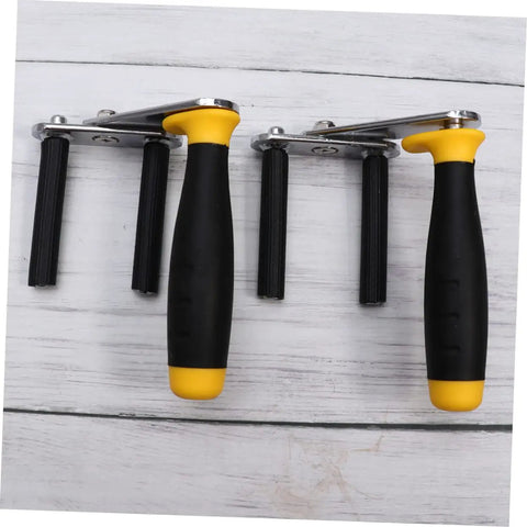 Gypsum Board Lifter And Tile Carrier Tool With Wide Base For Hauling Glass And Plasterboard, featuring dual heavy-duty grips.