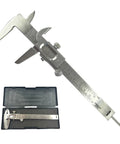 Pro Grade Non Digital Vernier Caliper For Inside Outside And Depth Measurements, Stainless Steel Body With Case