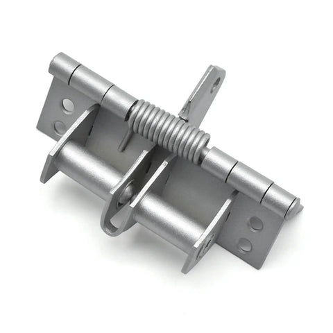 Spring Loaded Automatic Door Closer Hinge With Hidden Positioning For A Smooth Quiet Close Gold Finish Iron Construction 1 Piece Model 572