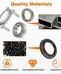Beefed Up Axle Bearing With Seal And Retainer Kit For Jeep Wrangler JK JKU 2007 2017 Rear Axle Bearing Replacement With Seal Retainer For 68003270AA 83503077 68499023AA 68008523AA Four Piece Set with materials and components displayed