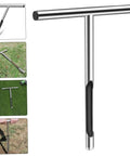 Soil Sampling Tool With T-Handle, Stainless Steel Core Probe For Contractors And DIY Farmers, shown performing field tests