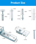 Bifold Door Hardware Repair Kit, 2 Pack For Bi Fold Sliding Closet Doors Replacement Parts with brackets and guide wheels.