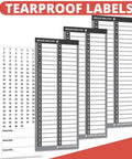 Durable Non Tearable Vinyl Circuit Breaker Labels With Strong Adhesive For Fuse Panels Waterproof And Oil Resistant Stickers