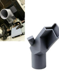 Cool Magnetic Dust Adapter For Delta 14-Inch Band Saw Easy Shop Vac Hookup, grey adapter for dust extraction on band saw.
