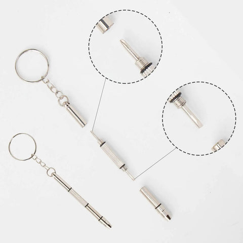 Micro Eyeglass And Sunglass Repair Screws Kit With Nuts, Stainless Steel Tiny Screws Assortment For Spectacles And Watches, Includes Mini Screwdriver