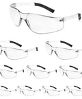 Clear ANSI Z87.1 Safety Glasses For Men With Polycarbonate Lenses, Scratch And Impact Resistant, wind and dust protection