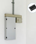 Black Plastic Cabinet Door Hinges 1.57 Inch Screw Mount Lift Off Enclosure Hinges For Control Panels And Distribution Boxes