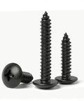 Heavy Duty Truss Head Screws In A 20 Pack Size 12 By 2 Inches Of Premium 304 Stainless Steel With A Tough Black Oxide Coating