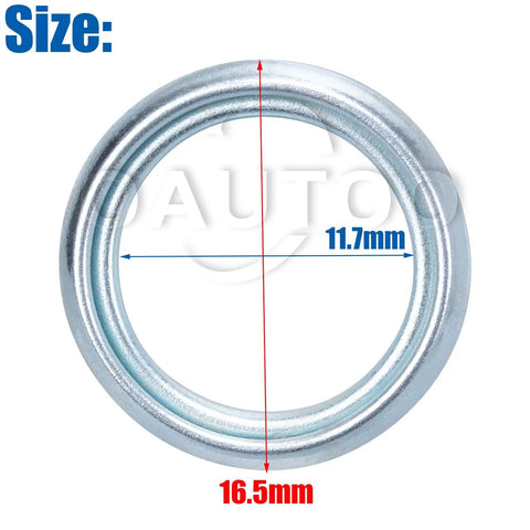 Crushable gasket size details from 12 Piece Automatic Transmission Pan Drain Plug Kit With Gasket For Toyota And Lexus SUVs And Trucks