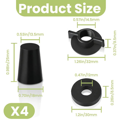All In One Replacement Kit For Gravity Water Filter System Elements with dimensions for Berkey black activated carbon filters