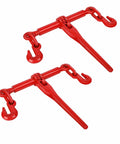 Two Pack Ratchet Chain Load Binders For Chains From Five Sixteenths To Three Eighths Inch, Heavy Duty Tie Down, 5400 Lbs Working Load Limit