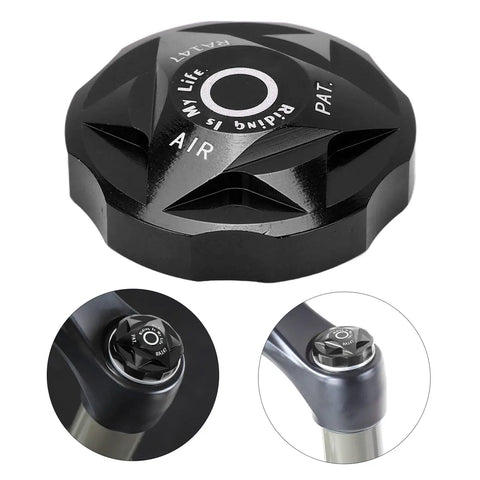 Beefy Aluminum Front Fork Cover With Suspension Cap And Air Chamber Shield For Mountain And Road Bikes MTB Protection Black