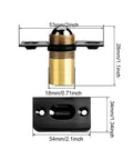 Sleek Stainless Steel Ball Catch For Door Tops 12 Set Super Adjustable Spring Hidden Latch Mechanism dimensions image showing size and design.