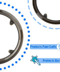Trail Ready Bike Chain Guard And Chainring Protector Cover Black Plastic Bash Guard with highlighted features and benefits.
