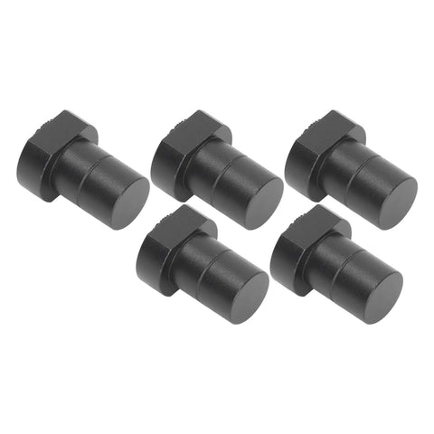 Heavy Duty Aluminum Bench Dogs 5 Pack 19mm For Clamping And Fixing Woodworking Tables Lightweight Yet Sturdy Aluminum Alloy Smooth Black Finish Durable Hold Downs For Precise Stable Work Surfaces