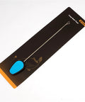 Carp Rig Threading Tool For Quick Tackle Prep And Rig Setup, 13cm Needle For Carp Anglers, Compact Accessory With Long Hook, Easy Threading, Gear Storage Must Have For Daily Fishing Box Prep. Blue-handled metal carp bait tool on packaged card