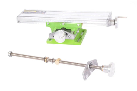 Heavy Duty Milling Machine Work Table Cross Slide for Bench Drill with Adjustable X Y Axis 330 by 95 Millimeters, aluminum body.