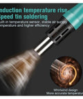 Pro Grade Soldering Iron Station And Hot Air Rework Tool 1500W illustrating induction temperature rise and tin soldering
