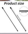 Top Shelf Tonneau Cover Lift Strut Replacement 2 Pack For Bakflip Hard Tri Fold Truck Bed Covers showing 44.5 cm black steel rods.