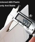 Measuring thickness of Sleek Abs Plastic Wall Access Panel With Rock Solid Self Adhesive Backing for accurate installation.