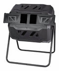 Beefy Dual Chamber 43 Gallon Compost Tumbler with Rotating Design and Two Doors, Heavy Duty Steel Frame for Outdoor Use