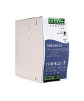 Bulletproof 240W Din Rail Power Supply 24V 10A Slick Thin Build Fits Tight Spots No Fuss Universal 3 Phase Input 340 To 550 Vac For Industrial Control Panels