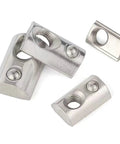 M6 T Slot Nuts For 3030 Aluminum Extrusion 8mm Slot Roll In Spring Ball Loaded Elastic Nuts Carbon Steel Nickel Plated For Your 3D Printer Builds