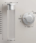 Adjustable Acrylic Furniture Legs 4 Piece Set With Screws, 15 Cm Height, showing dimensions and mounting plate details