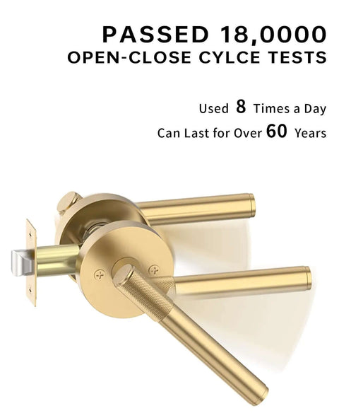 Champagne Bronze Passage Door Handles Set Six Pack Built To Last Heavy Duty Interior Door Levers durability test results
